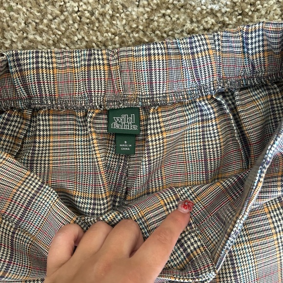 Wild Fable Womens Checkered Gray Pants - Picture 3 of 3